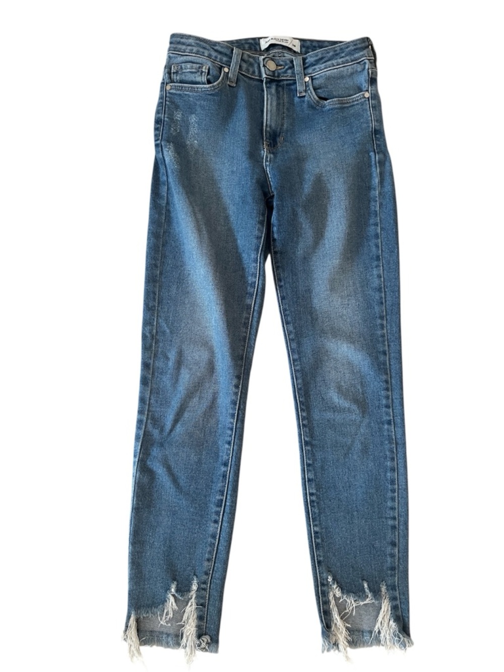 Just Black Light Blue Straight Denim Jeans Classic Five-Pocket Style Size 26